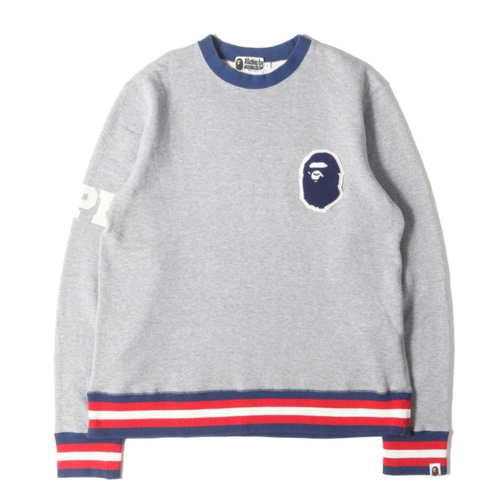 A Bathing Ape Monkey Face Patch Crew Neck Unisex - image 3